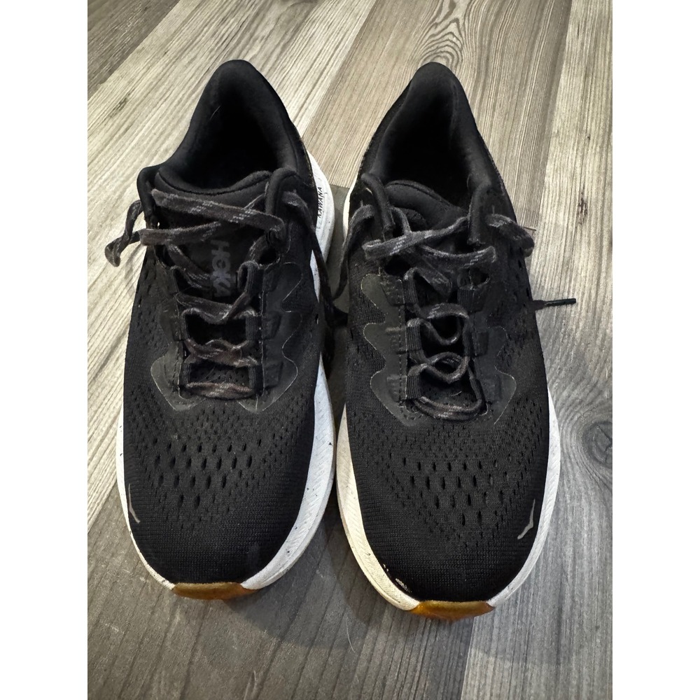 Brooks Hoka Kawana 2 Black White Running Shoes Womens 7.5 1147913 BWHW Gum Sole